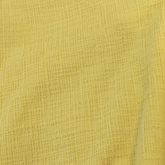 J Crew Soft Mustard Yellow Crop Top Tie XS - Picture 7 of 9